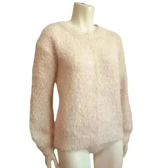 PHILOSOPHY pink fuzzy pullover sweater women size small - Picture 5 of 14